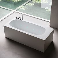 Oval bathtub REEFfree-standingback to wallfor homes