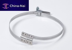 Stainless steel hose clamp DOPPIO PONTE W2worm-driveband