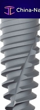 Cylindrical dental implant SMART®titaniumtaperedstraight