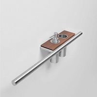 Towel rack with rods CILINDROwall-mountedstainless steelsolid wood