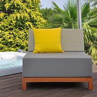 Contemporary fireside chair fabricleatherwooden