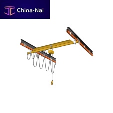 Single-girder overhead travelling crane suspended