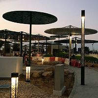 Contemporary light column ANATOLIANaluminumLEDoutdoor