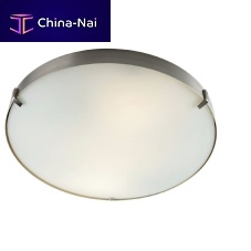 Contemporary ceiling light GOLASSA roundglasssteel