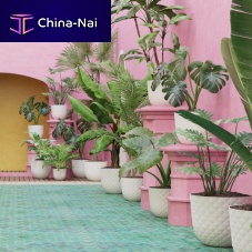 Polypropylene plant pot HAVANA TROPICALroundhome