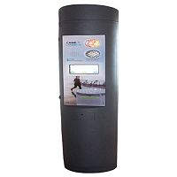 Advertising kiosk totem CITY 6 EVOdynamicLEDfor airport
