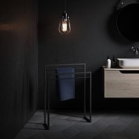 2-bar towel rack LOOPfloor-standingmetal