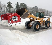 Airport runway snow plow LDRwith brushwith tilting blade