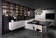 Contemporary kitchen EXTRAwoodenstainless steelCorian®