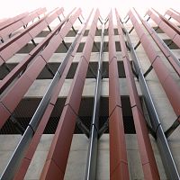 Aluminum solar shading SPECIAL FINS steelextruded aluminumwooden