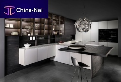 Contemporary kitchen EXTRAwoodenstainless steelCorian®