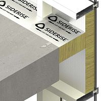 Acoustic insulation CW-FSstone woolpanelfor curtain wall