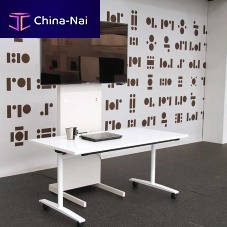 Contemporary conference table FLIPlaminatemetal baserectangular