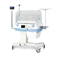 Neonatal incubator on casters BT-500Trendelenburgwith scalewith 4 operating windows