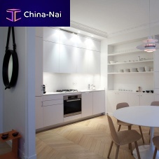 Contemporary kitchen ALIZ BLANC PURlaminateL-shapedhidden