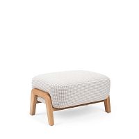 Contemporary stool LIVfabricwooden baseupholstered