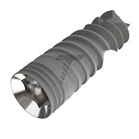 Cylindrical dental implant ABAtitaniuminternal hexagontapered