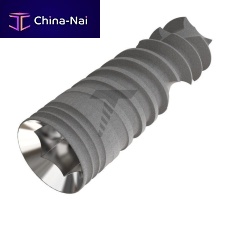 Cylindrical dental implant ABAtitaniuminternal hexagontapered