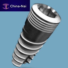 Conical dental implant titaniuminternal hexagonspiral