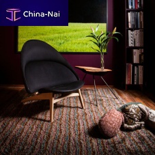Contemporary armchair pp530fabricsolid woodhigh-back