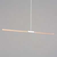 Hanging light fixture LEDlinearwooden