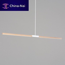 Hanging light fixture LEDlinearwooden