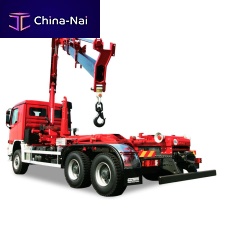 Truck-mounted crane swing-armfor constructionfor the recycling industry