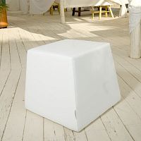 Contemporary pouf DIAMONDSfabricleathervinyl