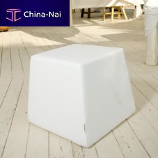 Contemporary pouf DIAMONDSfabricleathervinyl