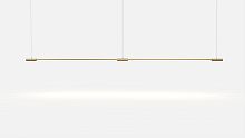 Hanging light fixture THINLEDlinearbrass