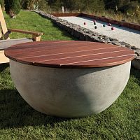 Contemporary coffee table TOPS & COVERShardwoodconcretehome