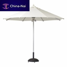Round parasol Antibes mast-centeredaluminumfabric