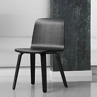 Contemporary chair JUSTindoorfabricoak
