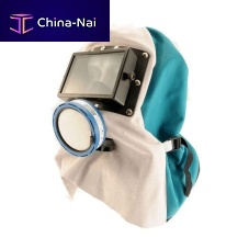 Blasting helmet RC4plasticwith protection grillwith visor
