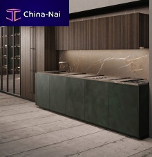 Contemporary kitchen SCAVAwood veneersandstonemetal