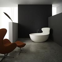 Free-standing bathtub ARNEresinwhite