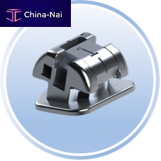 Metal orthodontic bracket rectangular