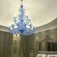 Traditional chandelier ECLIPSEVenetian glasswirecommercial
