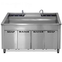 1-station surgical sink ER-1075stainless steelinfrared soap dispenserinfrared water tap