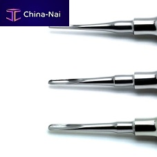 Straight dental elevator dental fragment