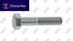 Threaded bolt with hexagonal head