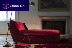 Contemporary chaise longue VIVIENfabricred