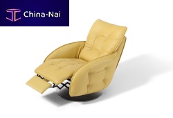 Contemporary armchair SILVIAfabricwith footrestreclining