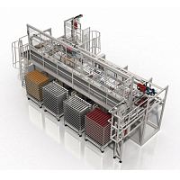 Tray loading and unloading system TS 12/13 ST/AL Autoflow seriesautomatic