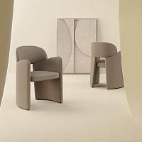 Contemporary chair BLANCA indoorfabricleather