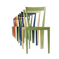Contemporary chair LIVIAindoorwalnutplywood