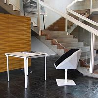 Contemporary chair TIMANTIindoorfabrichome