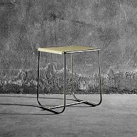 Contemporary stool STAMsheet metalmetal basesled base