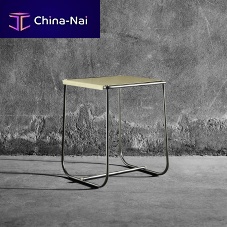 Contemporary stool STAMsheet metalmetal basesled base