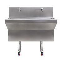 2-station surgical sink 6SS72stainless steelfoot-operated